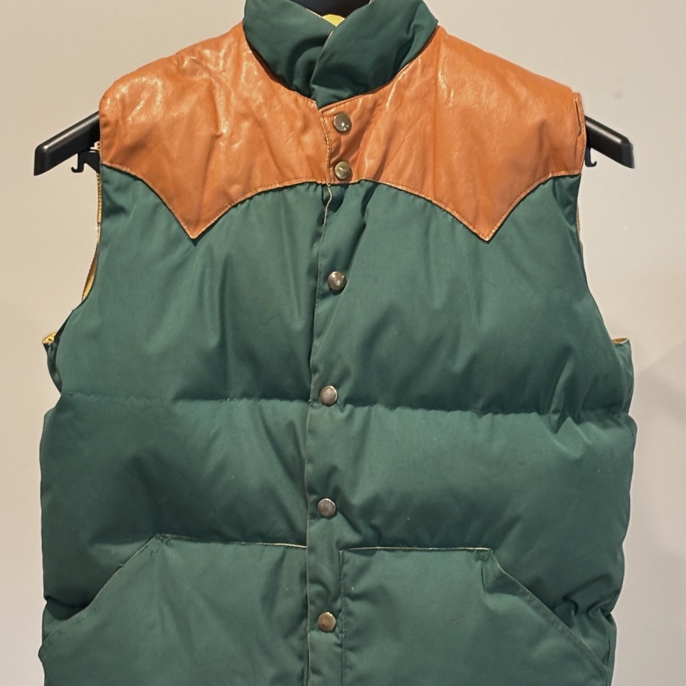 Vintage '70's Goose Down Vest, Canadian Trail, Made in Winnipeg, Men's Sm-Med